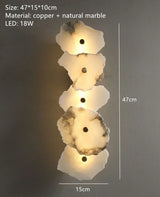 Marble Copper Wall Sconce for Home Decor