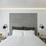 Wall mounted metal light with downward shade