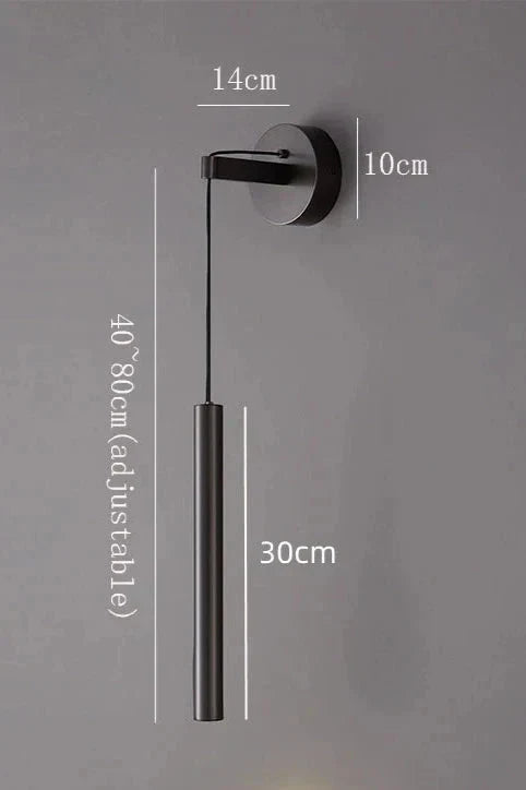 Compact wall mounted lamp for easy setup