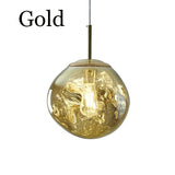 NovaLume Pendant Light in Amber Color Glow