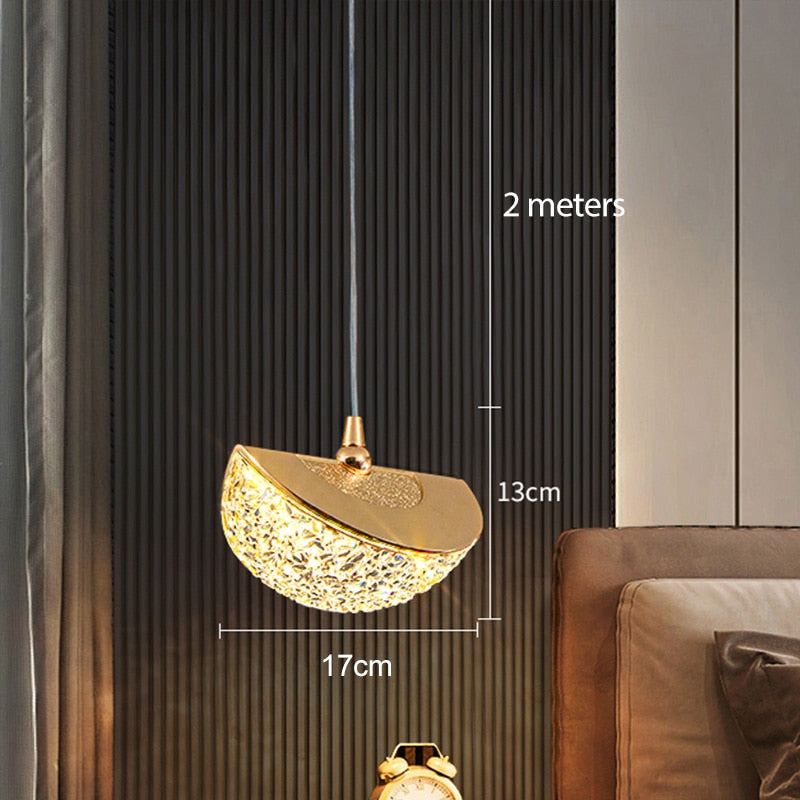 Acrylic Pendant Light Style B Configuration View - OpalDwell