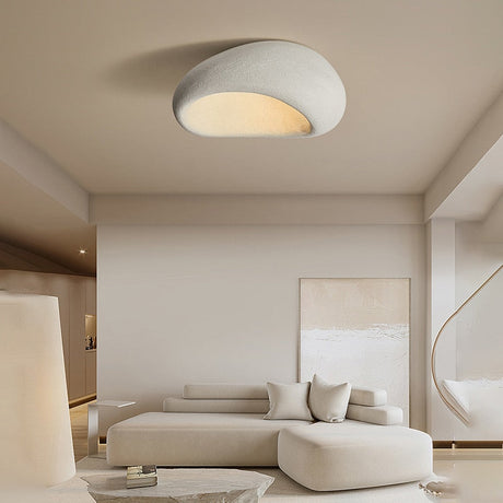 Ceiling light fixture made from recycled resin material