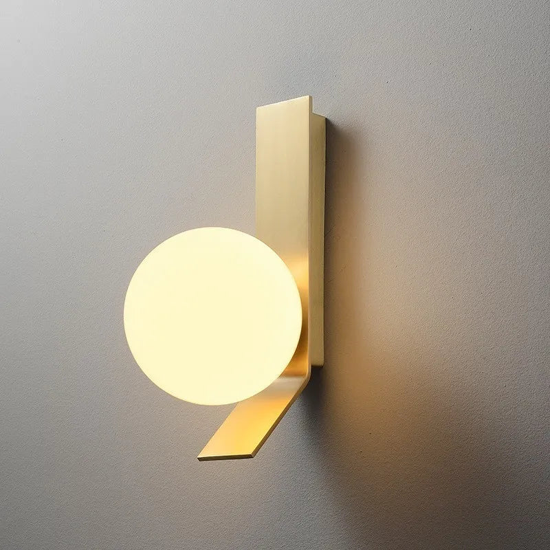 Compact wall lamp for space saving home lighting