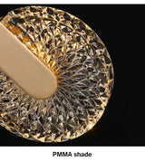 Round Crystal Pendant Light for Bedroom and Office - OpalDwell