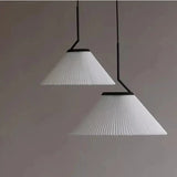 Pendant Light In Cream Fabric Finish - OroDwell