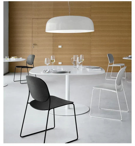 Round Pendant Light Clean Modern Home Accent - OpalDwell