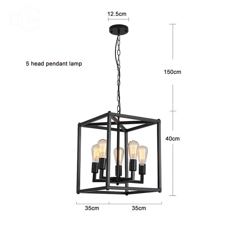 Rustic Farmhouse Pendant Light Multi Head Design