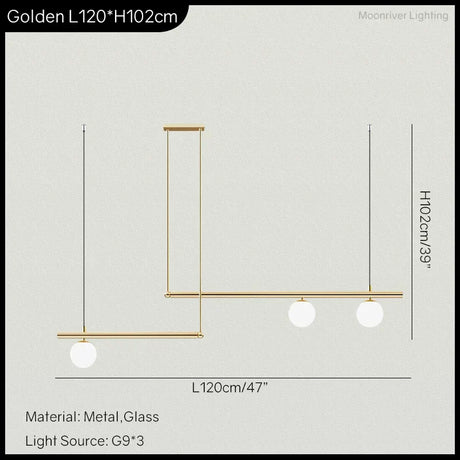 Sophisticated pendant lamp for dining decor