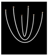 Gold Chrome Ceiling Light Contemporary Home Decor Accent - OpalDwell