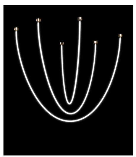 Gold Chrome Ceiling Light Contemporary Home Decor Accent - OpalDwell