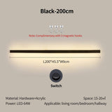 Acrylic wall lamp corrosion-resistant iron finish