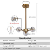 Liora Crystal LED Hanging Light for Kids' Room