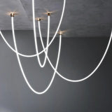 Lyra Dome LED Postmodern Ceiling Light Gold Chrome Finish - OpalDwell