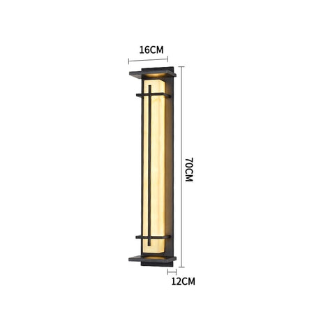 Steel Wall Lamp Modern Exterior Accent