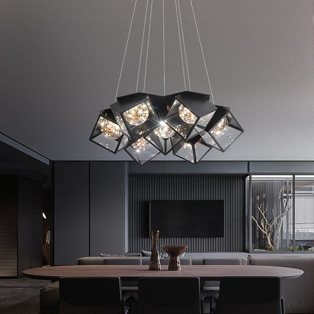 Lunaria Acrylic Chandelier Floral Design for Dining Room