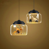 Animal Motif Pendant Light for Nursery and Playroom