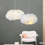 Soft fabric ceiling fixture for bedroom