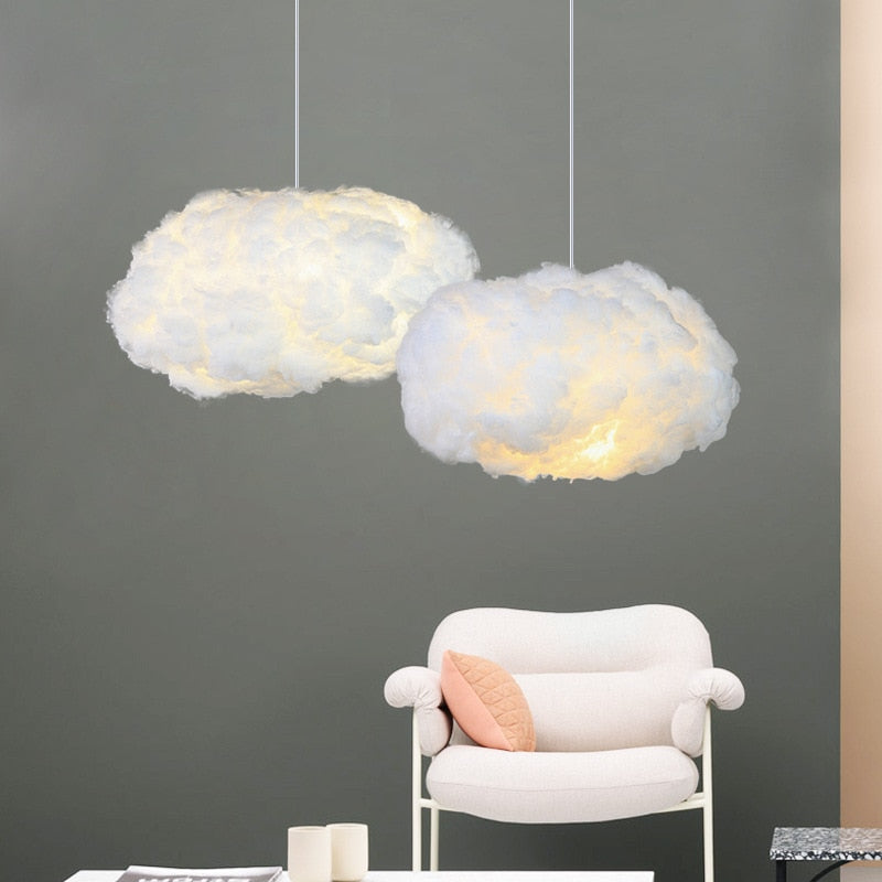 Soft fabric ceiling fixture for bedroom