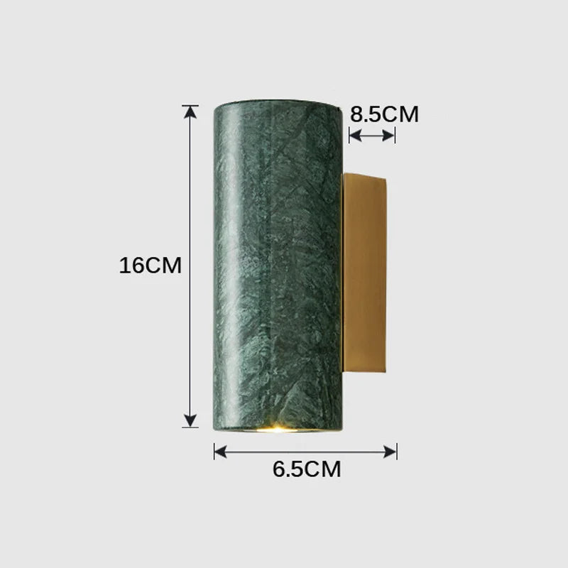 Close-up of painted metal sconce finish