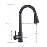 Black stainless steel tap for stylish kitchens