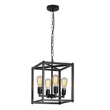 Iron Chandelier Soft Ambient Glow Design Kitchen