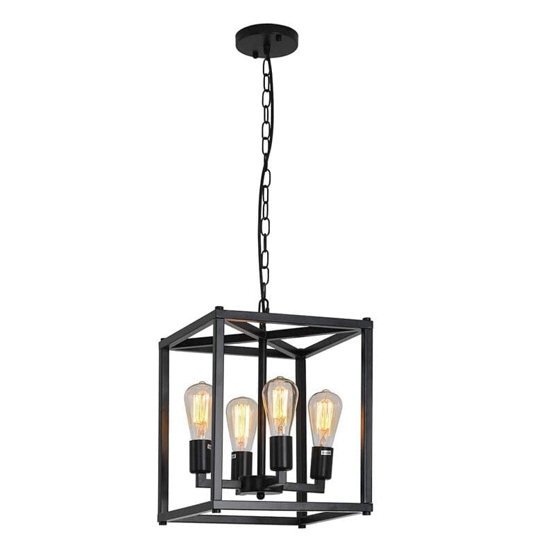 Iron Chandelier Soft Ambient Glow Design Kitchen