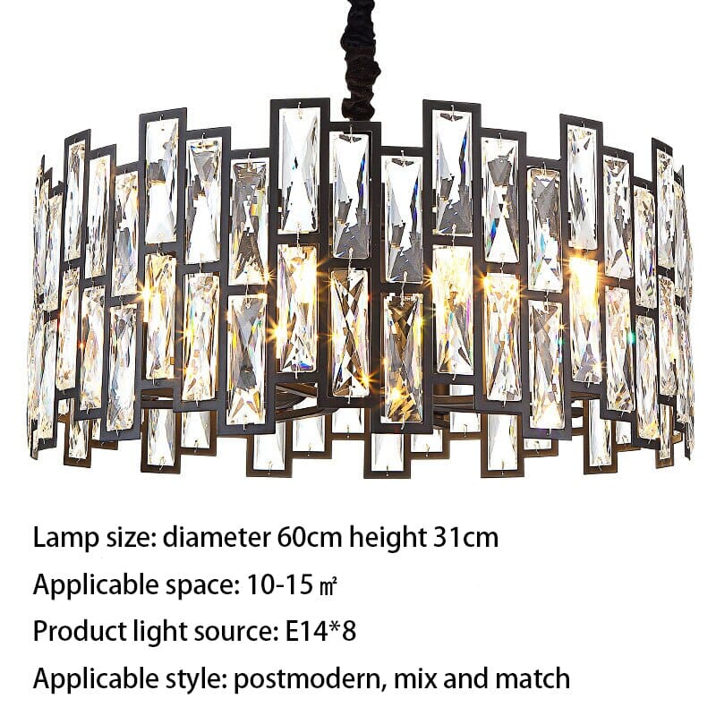 Crystal Chandelier LED Soft Ambient Glow Design