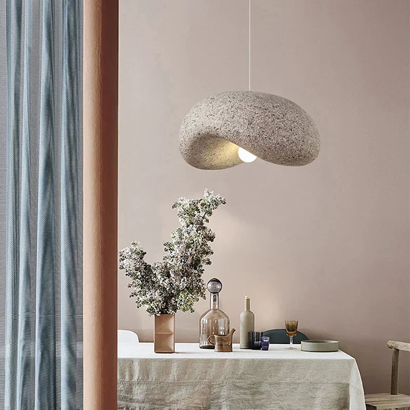 Wabi-Sabi Pendant Light Iron and Resin Finish