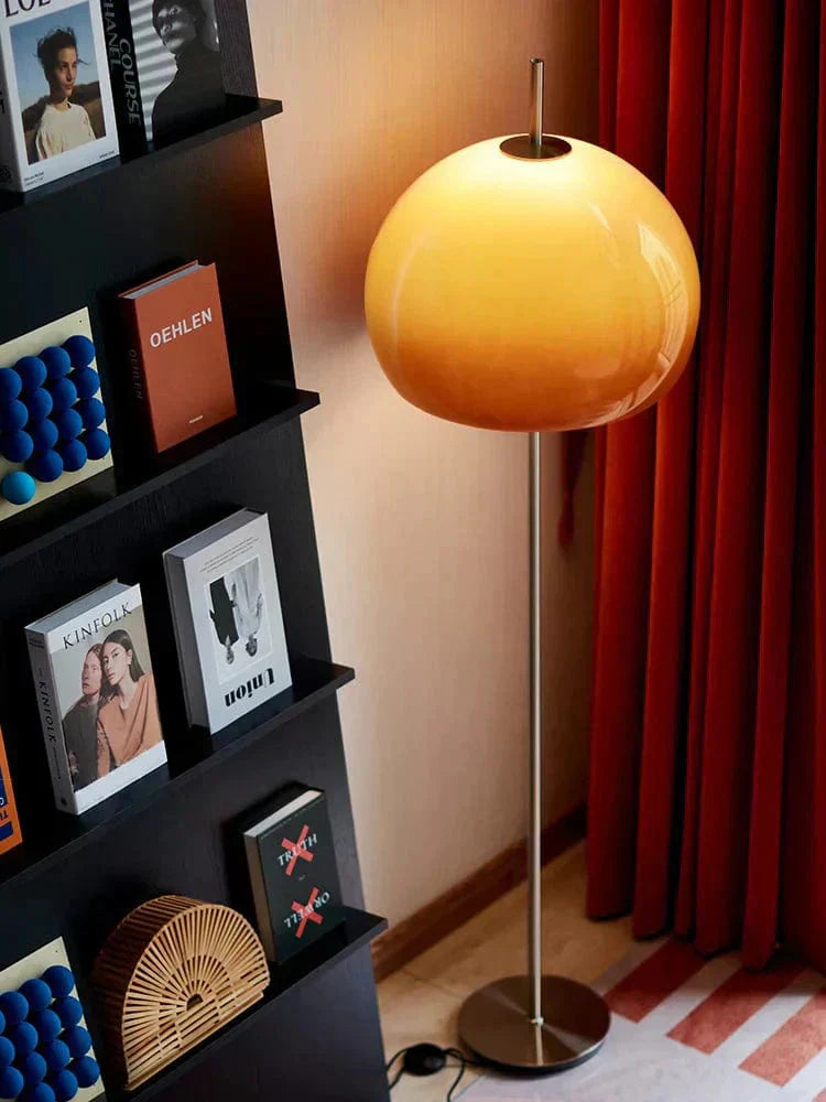 Industrial Floor Lamp Iron Frame Detail