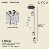 led crystal chandelier for modern homes