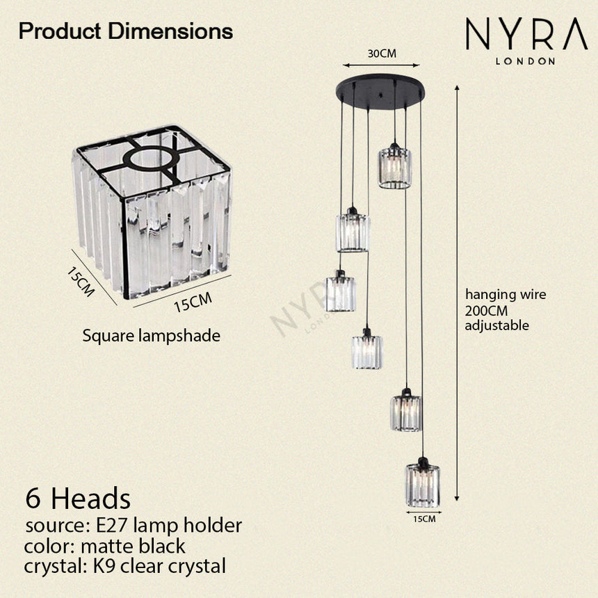 led crystal chandelier for modern homes