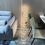 Marin Floor Lamp Aluminum Painted Finish Detail