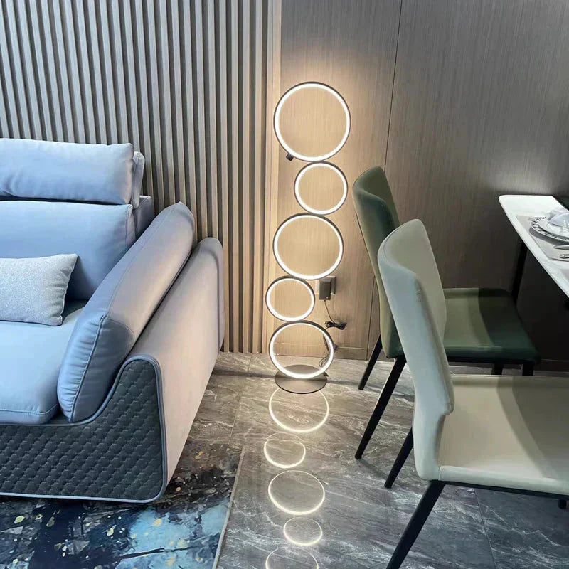 Marin Floor Lamp Aluminum Painted Finish Detail