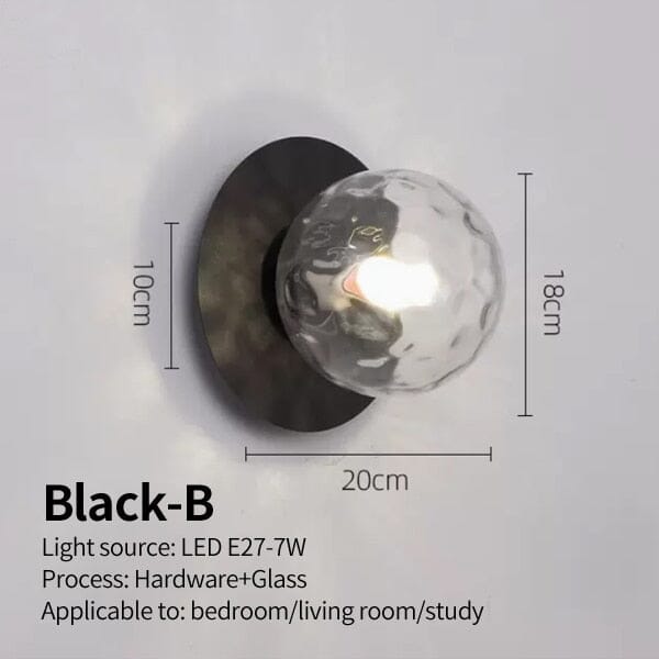 Scandinavian wall light for bedroom