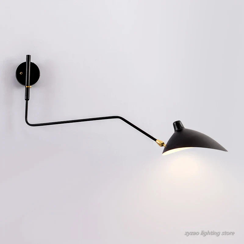 Matte black finish detail on wall sconce