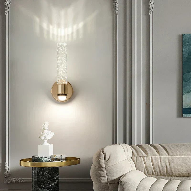 Bubble Crystal Sconce Close Detail