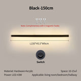 Acrylic wall lamp additional view wall-mounted installation