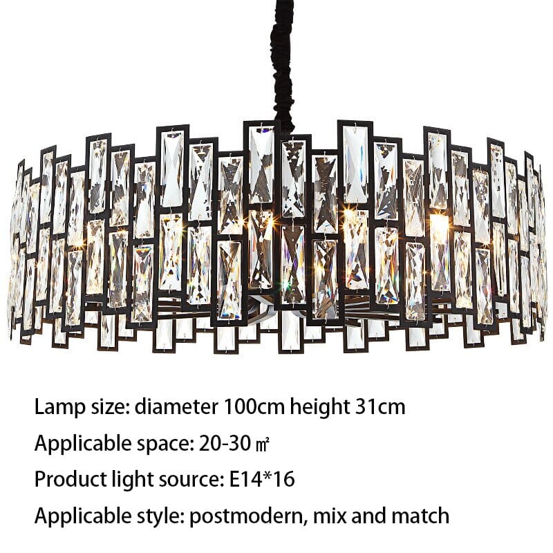 Kylar Chandelier Precision Cut Crystal Design