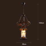 Vintage Industrial Ceiling Light Warm Ambient Glow
