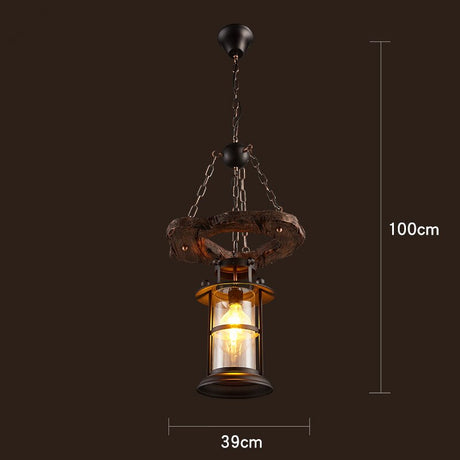 Vintage Industrial Ceiling Light Warm Ambient Glow