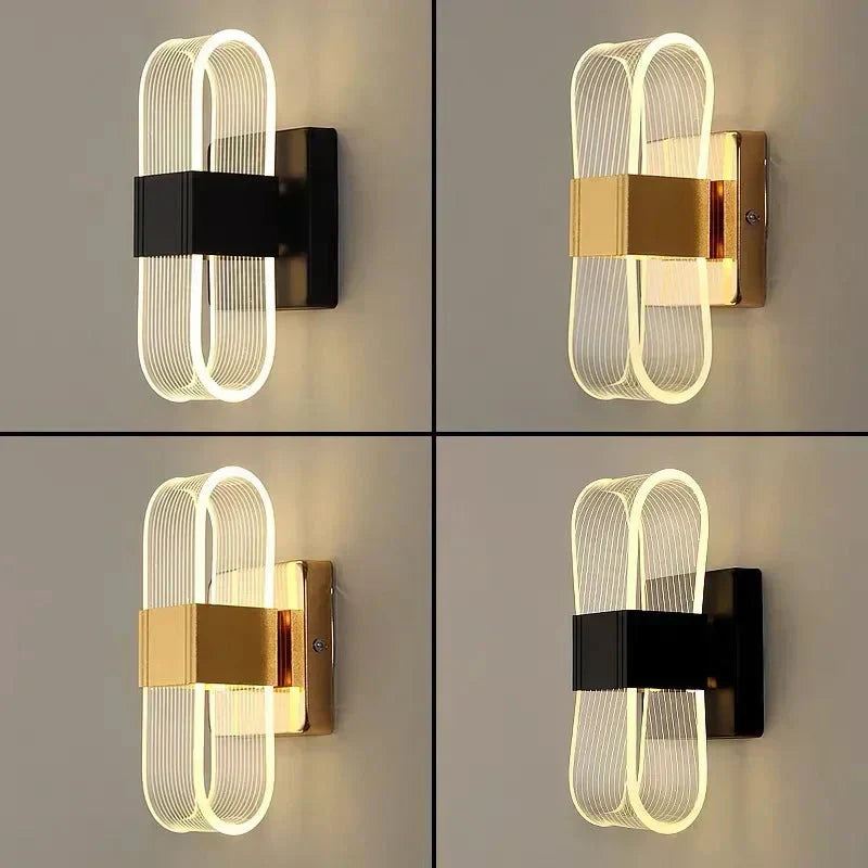 Wall sconce mounted in entryway hall