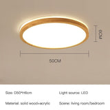 Wood ceiling light Nordic-inspired design