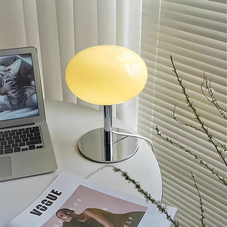 Glass Table Lamp with Soft Illumination