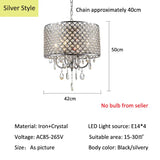 Crystal Chandelier Black Silver Finish Design