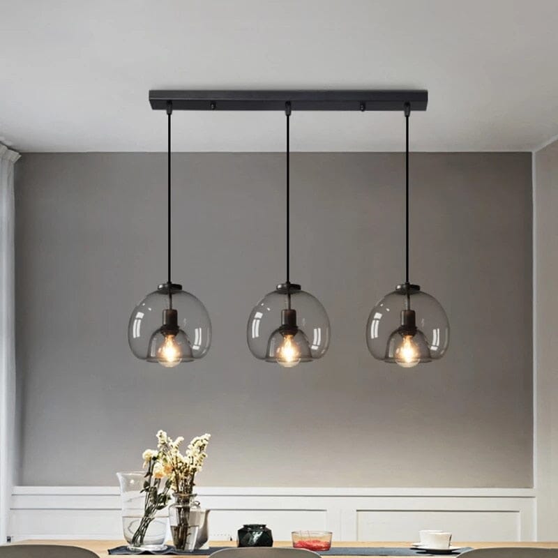 Glass Pendant Light with Glass Finish for Kitchen | OroDwell