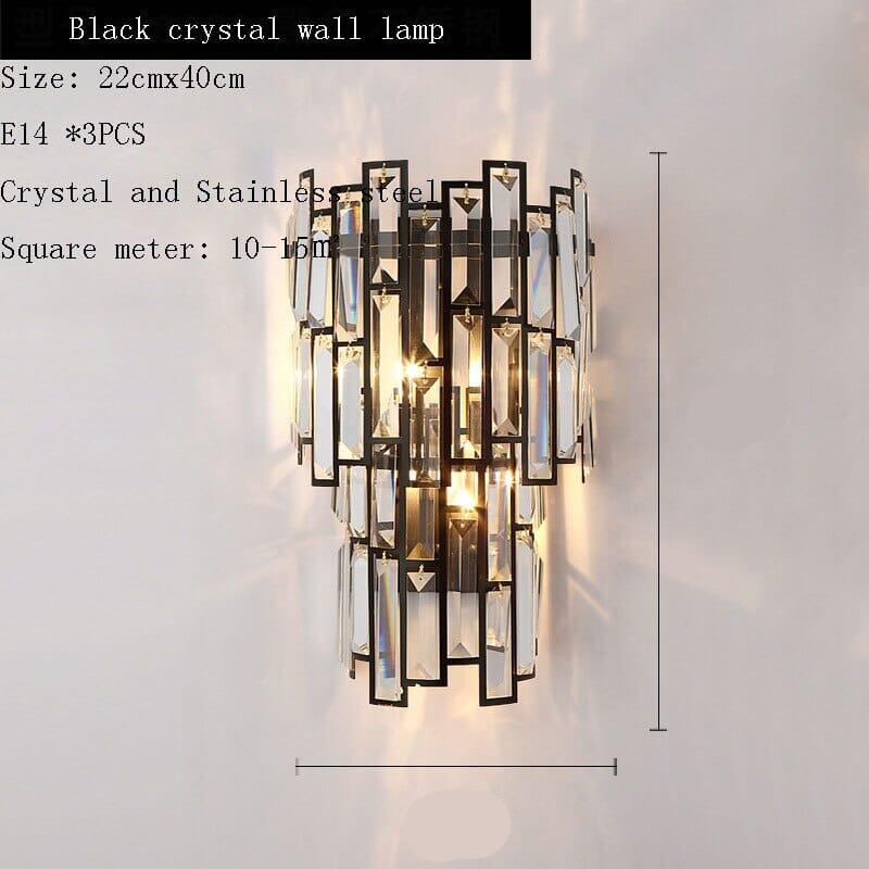 Crystal Chandelier Dimmable Ceiling Fixture Design