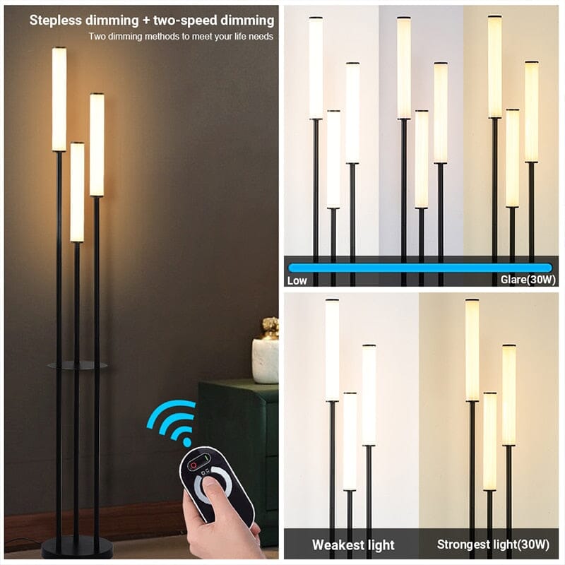 LED Candlestick Floor Lamp Remote Control Detail