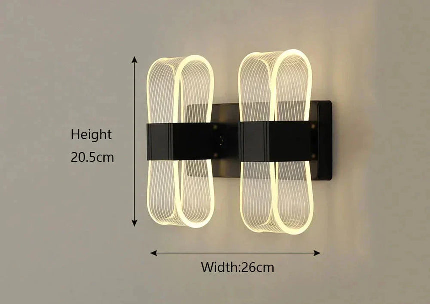 Modern aluminum accent light for living spaces