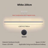 Acrylic wall lamp available in black and white