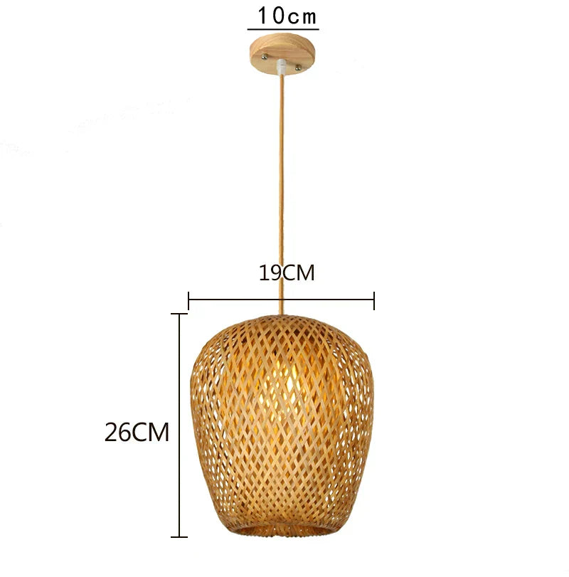 Handcrafted bamboo pendant for home decor